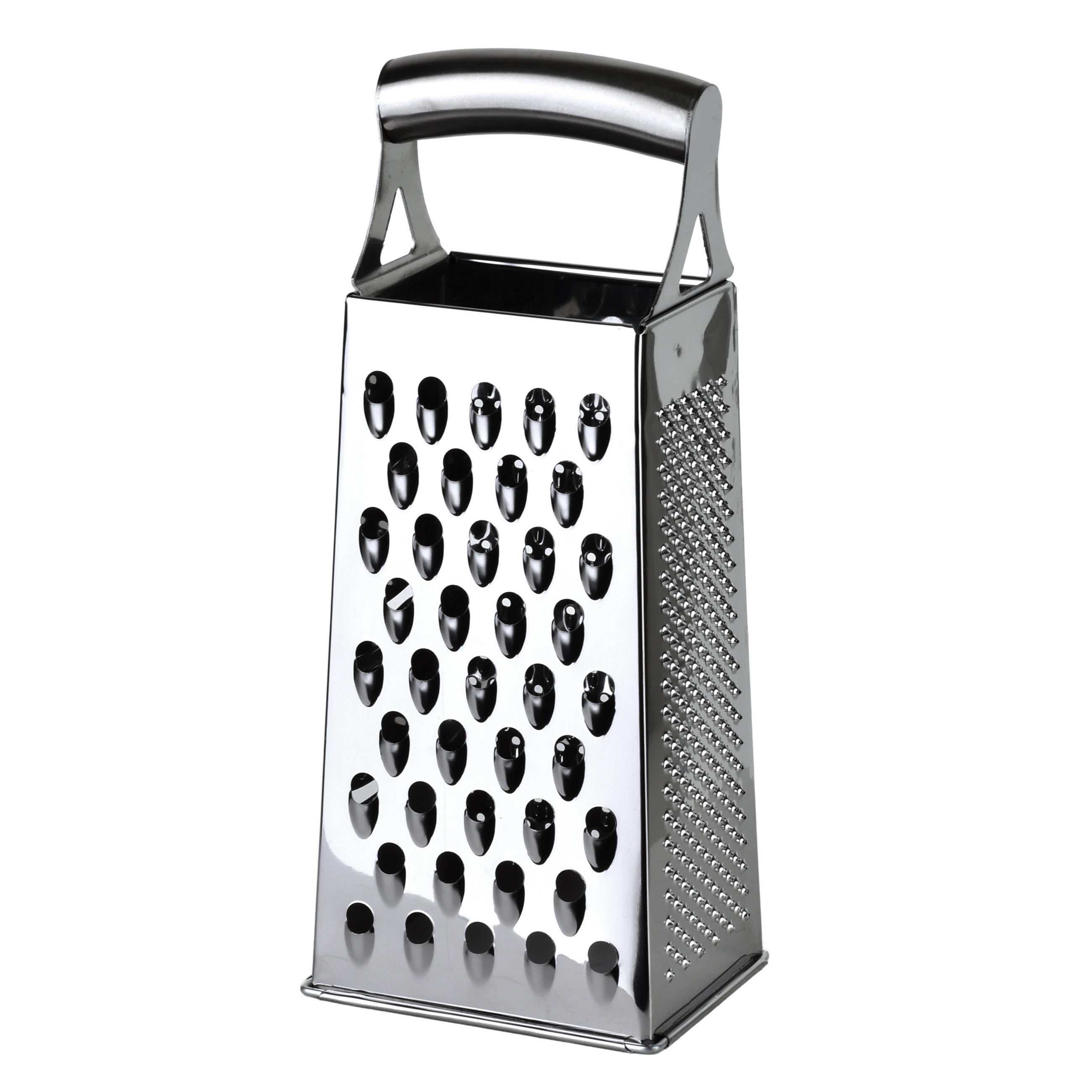 KÜCHENREIBE Basic Kitchen silberfarben 10/8/25 cm Metall - Silberfarben, Metall (8/25/10cm) - Mondex