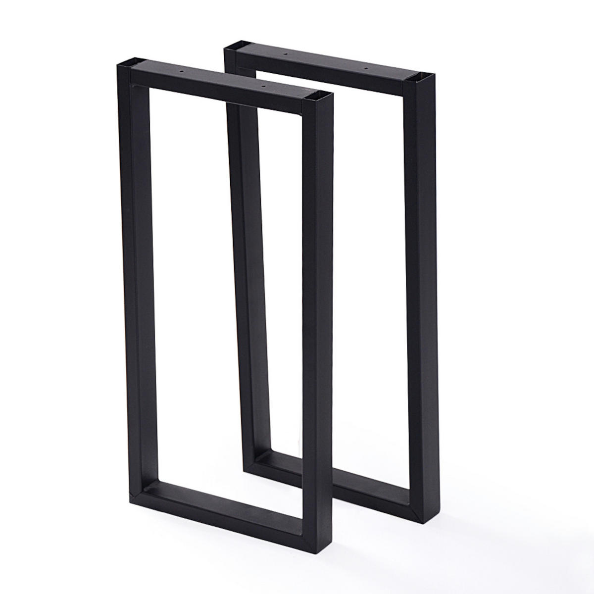 TISCHGESTELL-SET 2 TLG. Møldrup - Schwarz, Metall (27/56/4cm) - [en.casa]