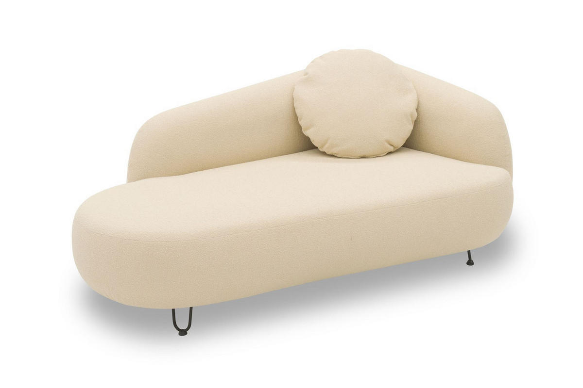 GARTENLOUNGE-SOFA 2-Sitzer Links Bratomila 177x79x105 Bezug in beige - Beige, Kunststoff (105/79/177cm) - 58aufmkessel