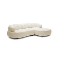 ECKSOFA Wesper S – Eckcouch mit Elektrischer Sitzverstellung, L-förmig, Freistehend, Relaxfunktion, 183x284x79 cm – Rechte, Beige - Beige, Holz/Textil (284/113cm) - DomoHome
