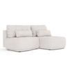 ECKSOFA MIT SCHLAFFUNKTION Batu Beige Webstoff - Beige/Schwarz, Holz/Holzwerkstoff (223/158cm) - Maison de Reve
