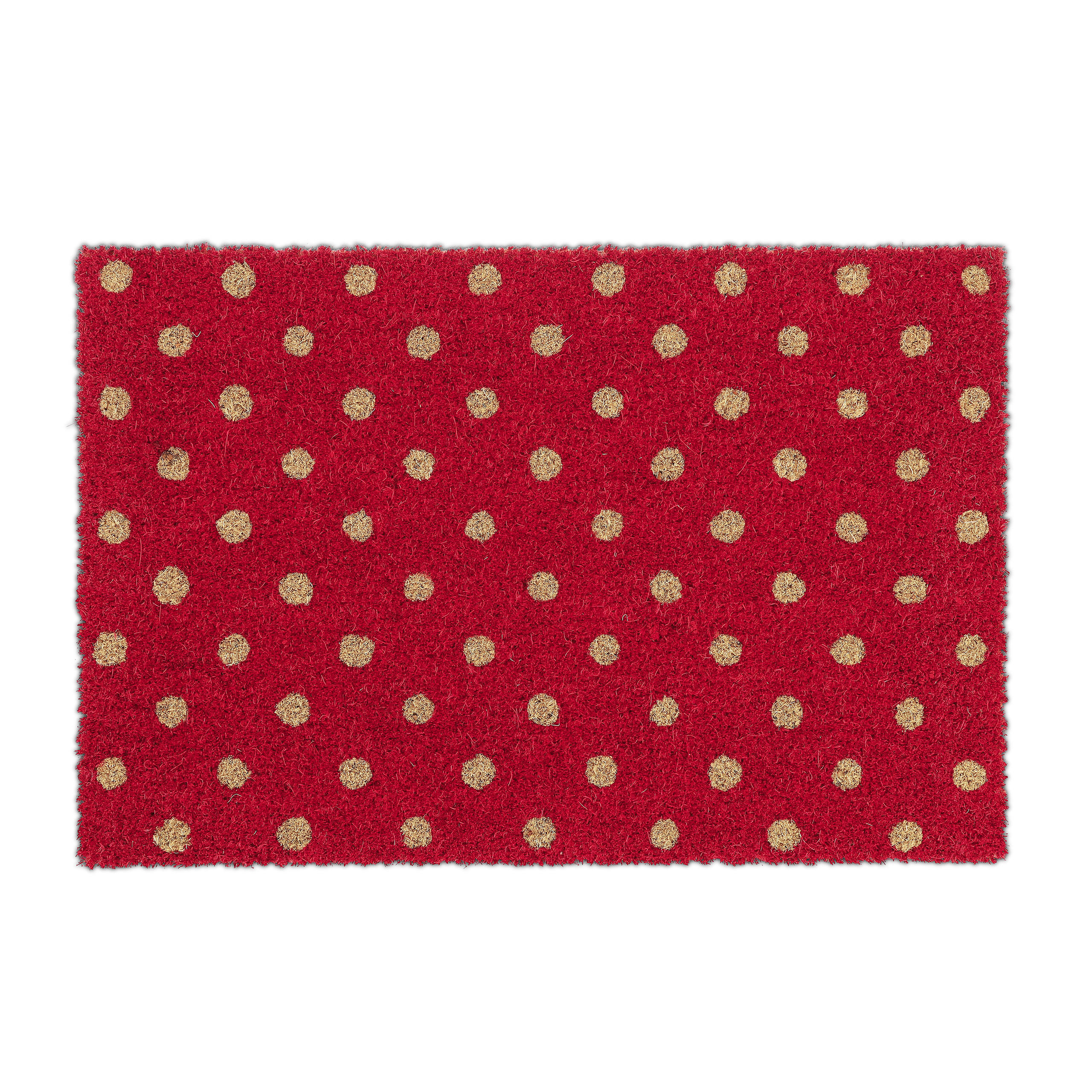 FUSSMATTE - Rot, Kunststoff/Textil (40/60cm) - Relaxdays