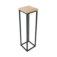 BLUMENSTÄNDER - Sonoma / Schwarz - Höhe: 70cm - Schwarz, Metall (21/21/70cm) - holz4home