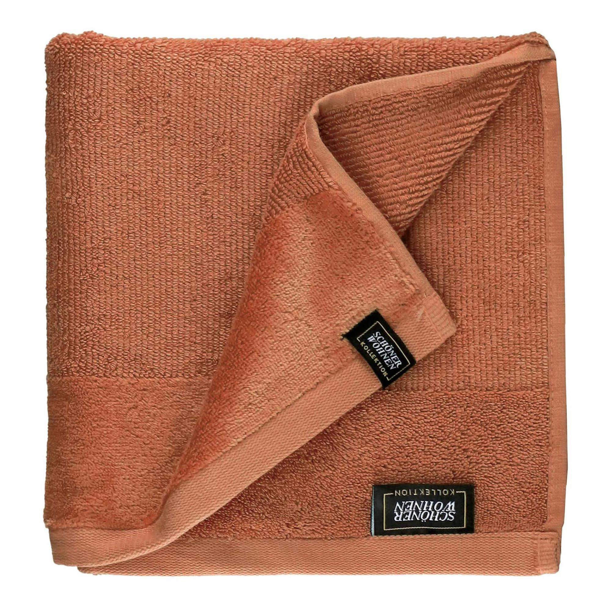 HANDTUCH SENSE - Rostfarben, Textil (50/100cm) - Schöner Wohnen