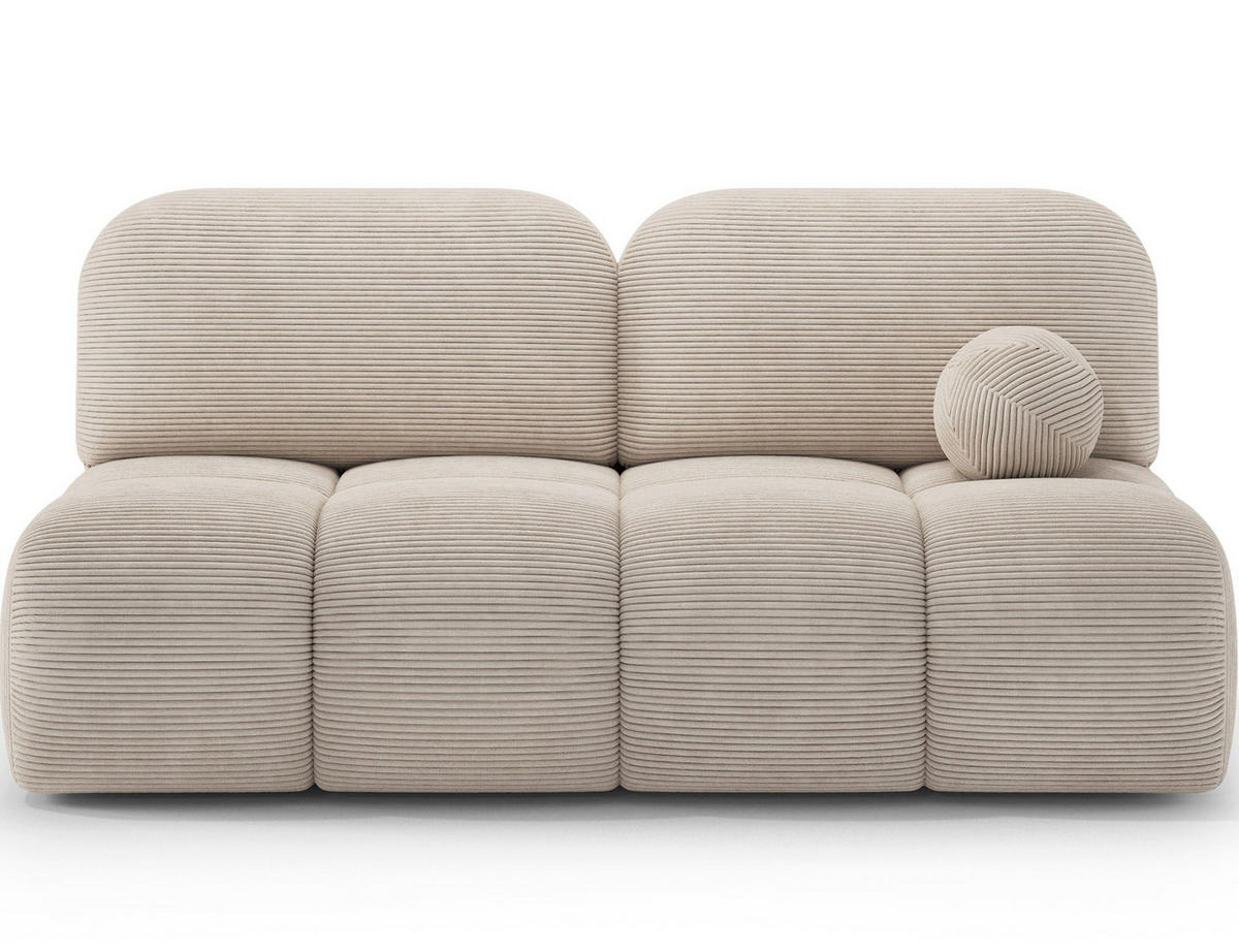 SCHLAFSOFA Nuwia mit Schlaffunktion und Bettkasten – Modernes Designsofa mit Schlafauszug und dekorativer Steppung - Beige, Kunststoff (200/102/100cm) - Wohnideebilder