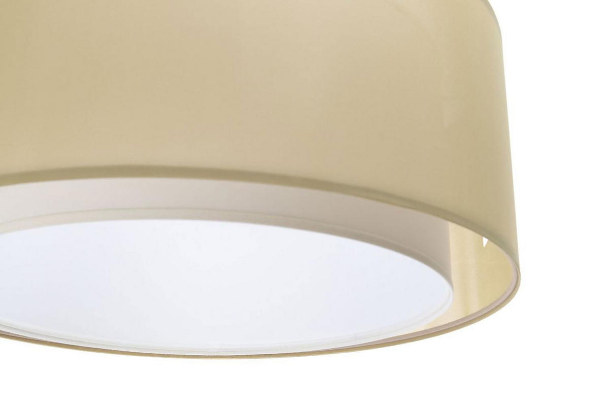 HÄNGELEUCHTE Pastell 60/22 cm - Beige/Weiß, Kunststoff (60/1.5/22cm) - ONZENO
