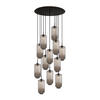 GALERIELEUCHTE Velo 12-flammig Klar Ø 18cm - Klar/Schwarz, Glas (18/18/33cm) - s.luce