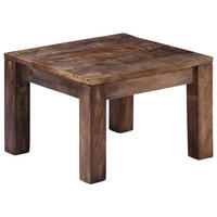COUCHTISCH 50x50x35 cm Massivholz Mango - Braun, Holz (50/50/35cm) - furnicato