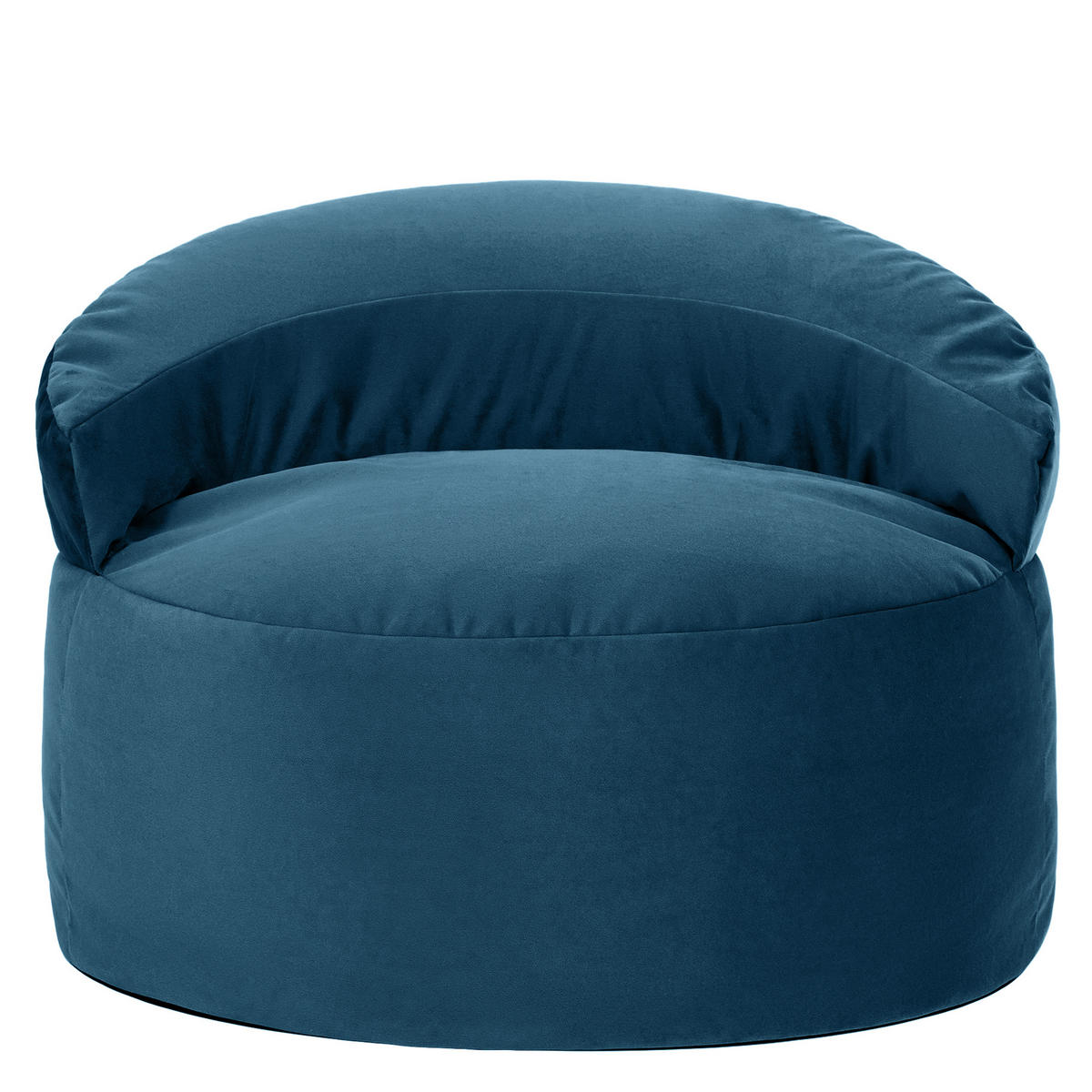 SITZSACK aus Samt Orb - Dunkelblau, Textil (86/61/86cm) - icon