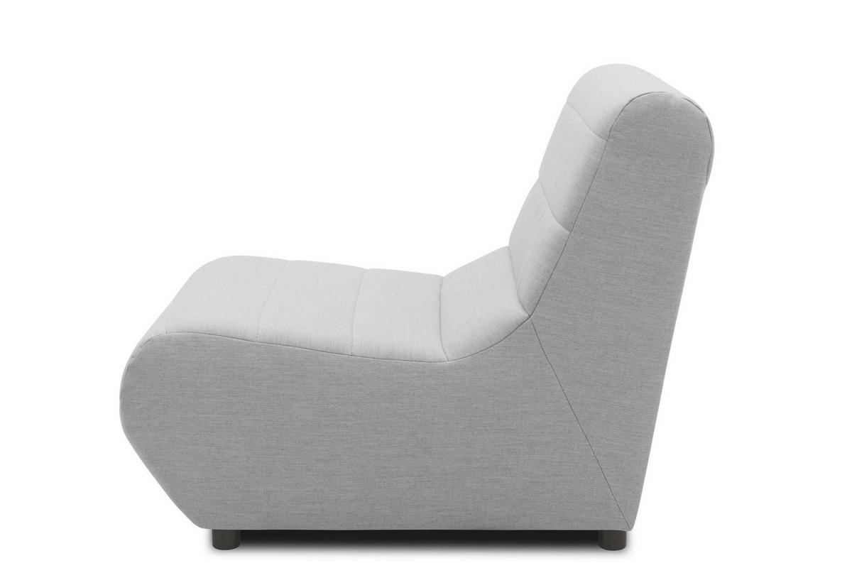 GARTENLOUNGE-SESSEL Boudicca 73x80x102 mit Outdoorbezug in silber - Silberfarben, Kunststoff (102/80/73cm) - 58aufmkessel