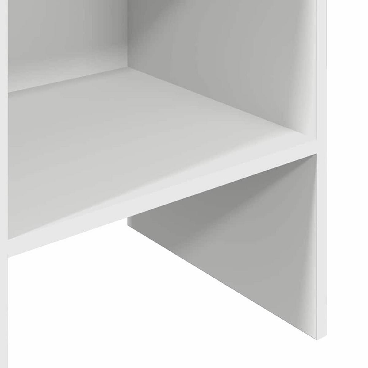 BÜCHERREGAL Weiss 40/35/180 Cm Holzwerkstoff - Weiß, Holzwerkstoff (35/180/40cm) - vidaXL