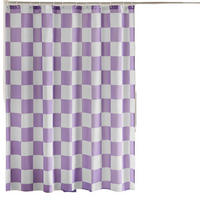 DUSCHVORHANG Karierter 180 x 180 cm - Lila, Textil (180/180cm) - Kaket