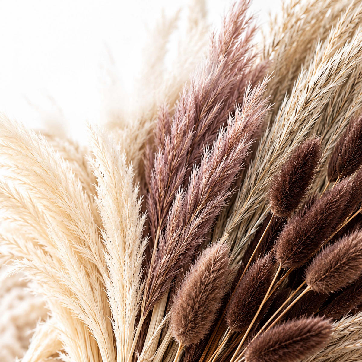 DEKOTRÁVY přírodní bílá fialová 144dílná-sada - různobarevná, textil (41cm) - Relaxdays