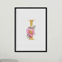 POSTER Buchstaben I A4 Rahmenlos - Klar, Papier (29.7/5/21cm) - Nacnic