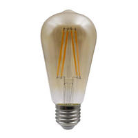 LED FILAMENT LEUCHTMITTEL Orange Glas - Orange, Glas (6.4/14cm) - Globo Lighting