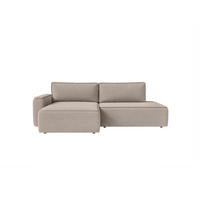 ECKSOFA Sarro mit Schlaffunktion, Taupe - Taupe, Textil (165/260cm) - Fedve