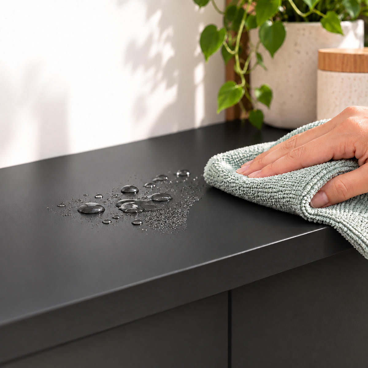 WASCHMASCHINENSCHRANK Schwarz Metall - Schwarz, Holzwerkstoff/Metall (64/170/27cm) - Relaxdays