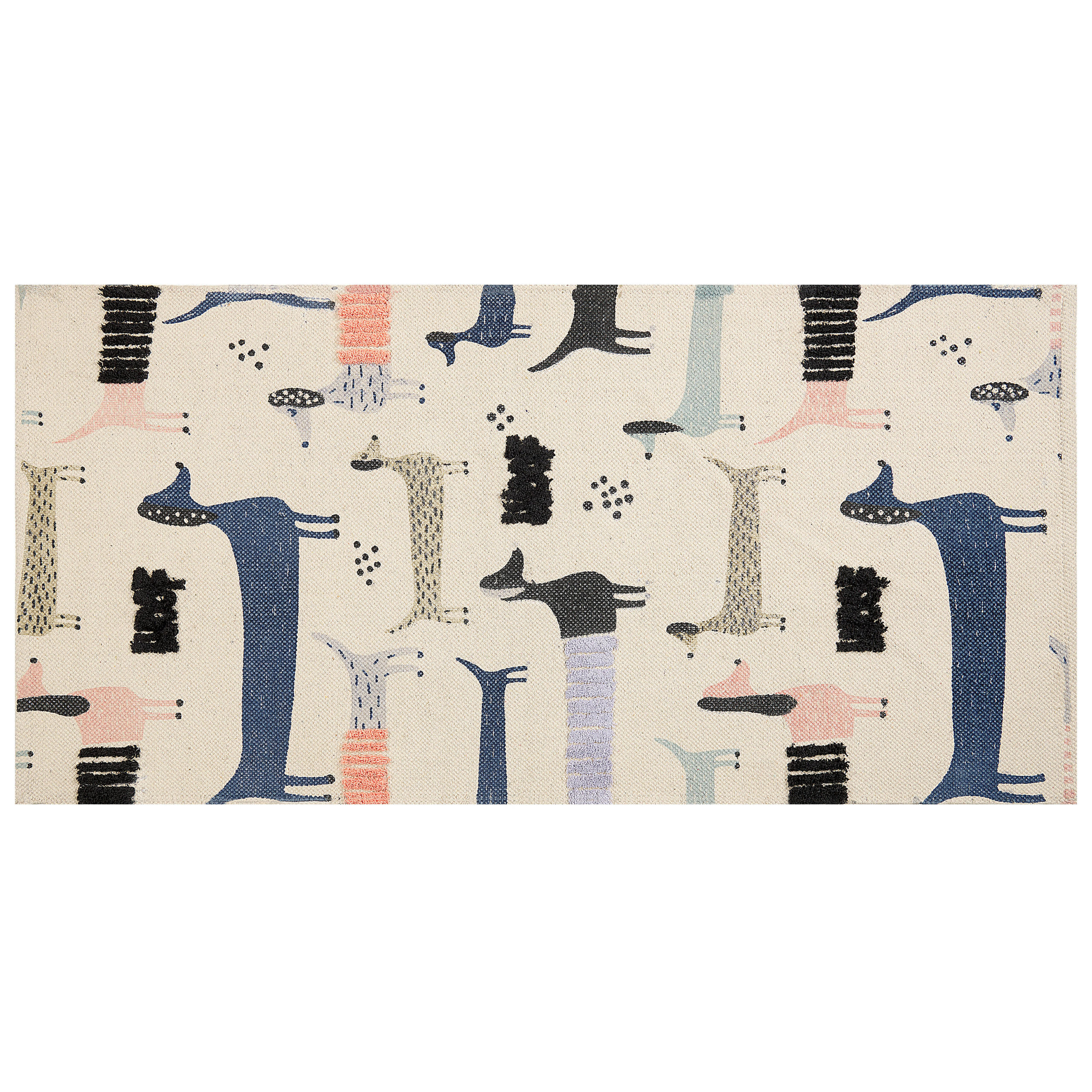 KINDERTEPPICH Temiaj 150/80 cm - Multicolor, Textil (80/150cm) - Beliani