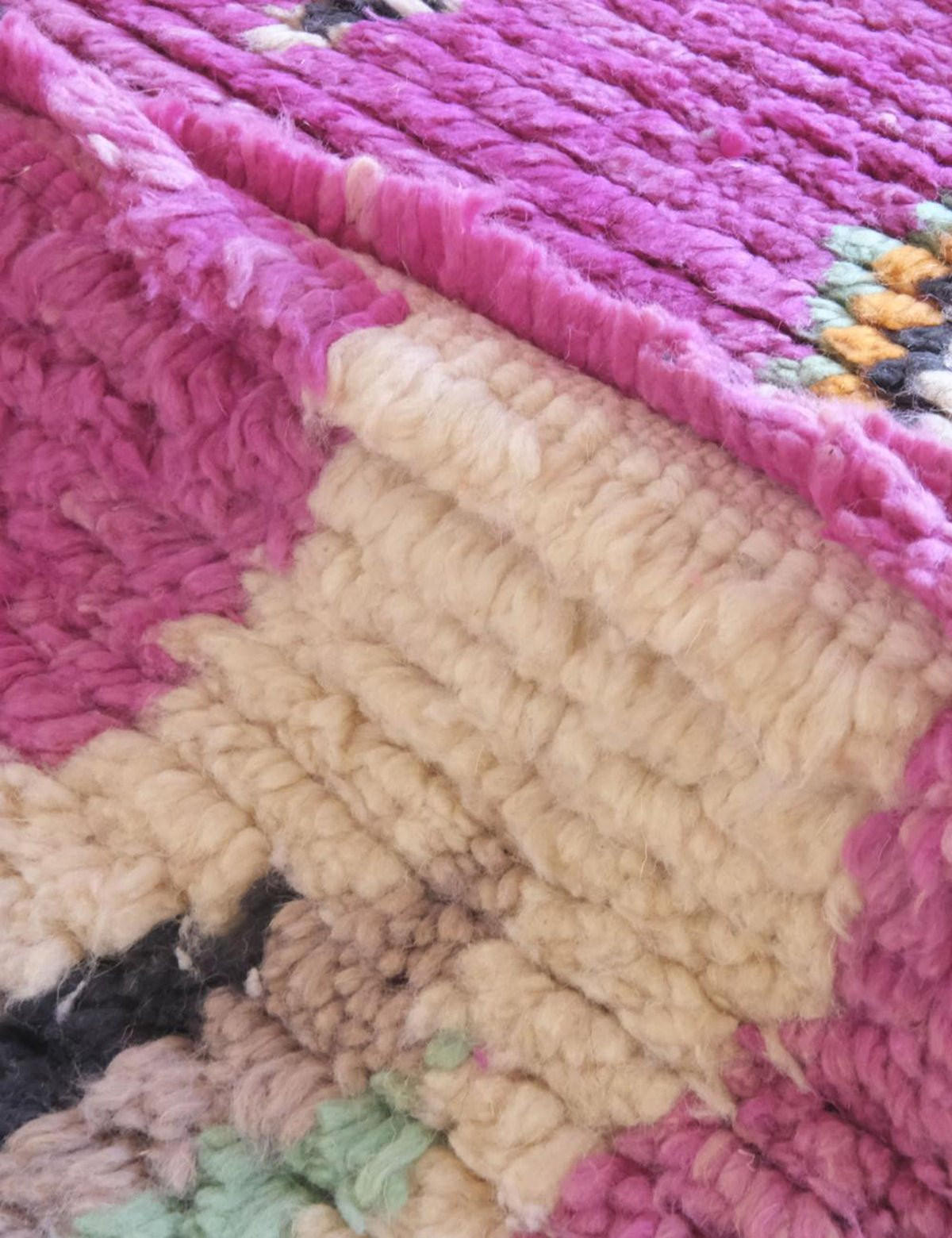 BERBERTEPPICH aus reiner Wolle 69x 327 cm - Pink, Naturmaterialien (69/327cm) - AFK Living