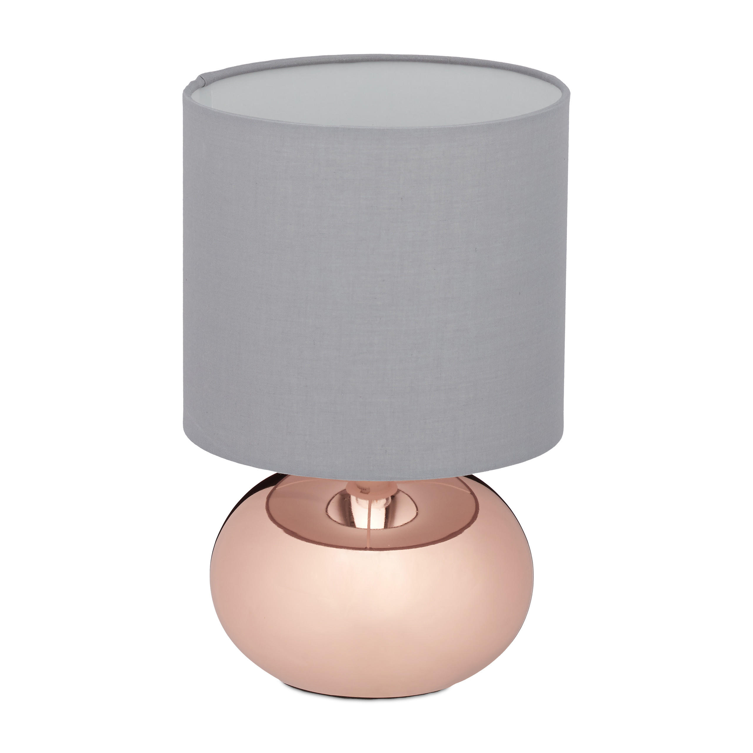 TISCHLAMPE - Multicolor, Kunststoff/Textil (18/18/27.5cm) - Relaxdays