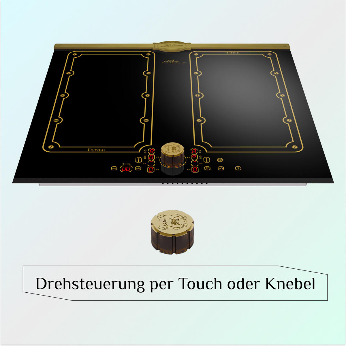 INDUKTIONSKOCHFELD - Schwarz, Keramik (59/5.5/52cm) - Kaiser Küchengeräte