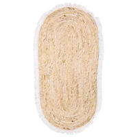 NATURFASERTEPPICH braun handgewebt 100x50x1 cm - Multicolor, Naturmaterialien (100/50cm) - Wanderlust