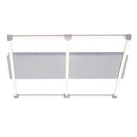 LED DECKENLEUCHTE ANNE Weiß Silber - Weiß, Metall (77.8/74.2/7cm)