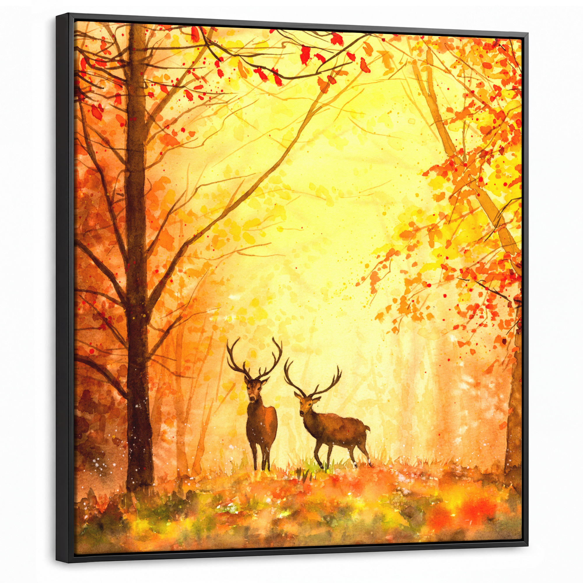 MuchoWow Leinwand Orange 90x90 cm