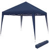 PAVILLON Linosa,inklusive Spannseile, Heringe und Tragetasche,blau - Blau, Kunststoff (300/255/300cm) - tectake