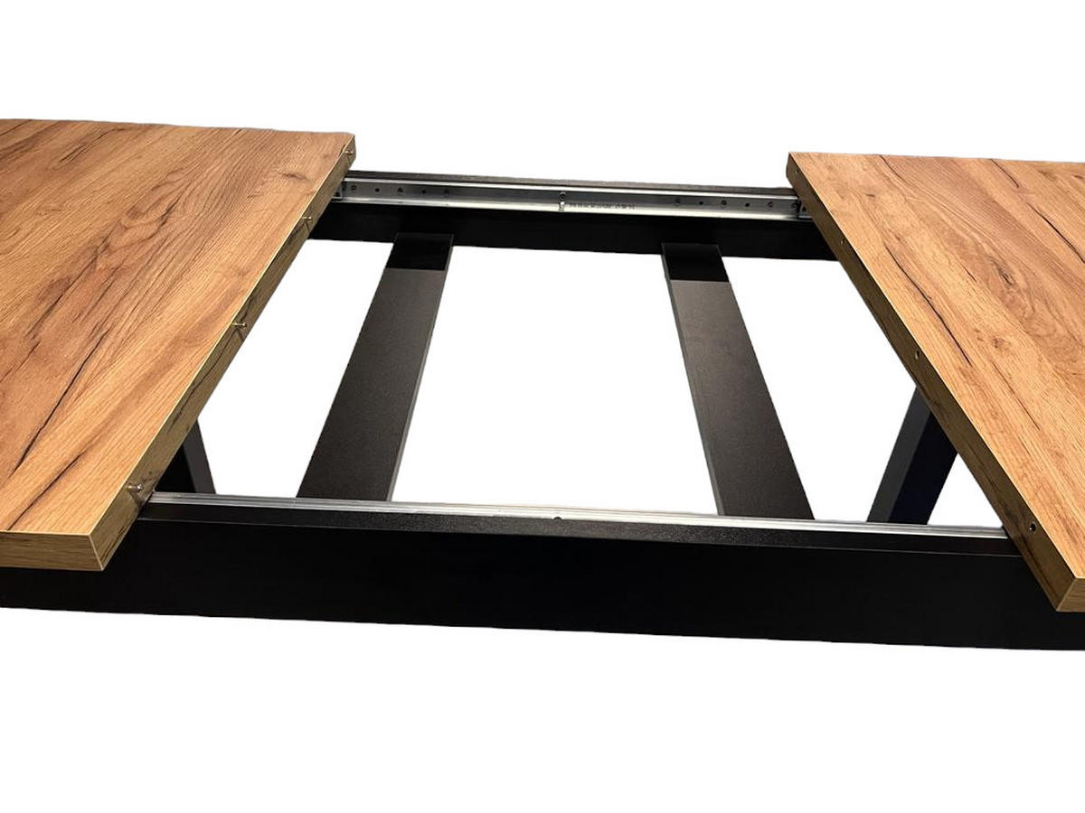 ESSTISCH Gold Eiche rechteckig ausziehbar 160-200x90 - Honigeiche, Holz/Holzwerkstoff (90/160/76cm) - SIMKAM Furniture