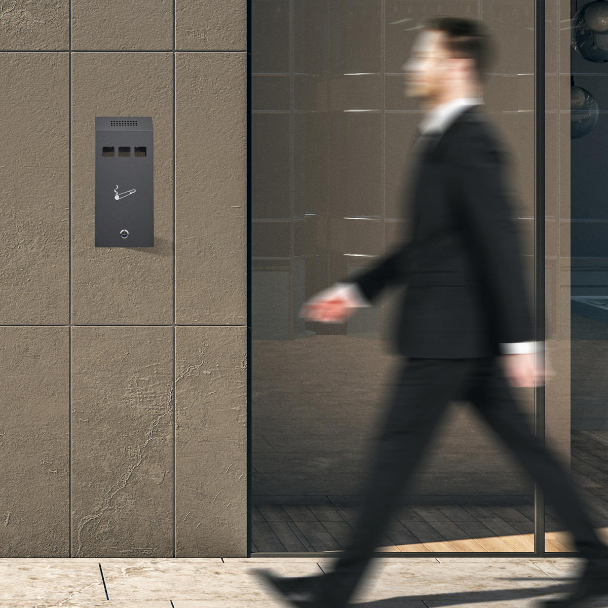 WANDASCHENBECHER - Anthrazit, Metall (15cm) - Relaxdays