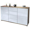 SIDEBOARD Rova Weiß Hochglanz - Weiß Hochglanz, Holzwerkstoff (138.5/75.5/35cm) - Vladon