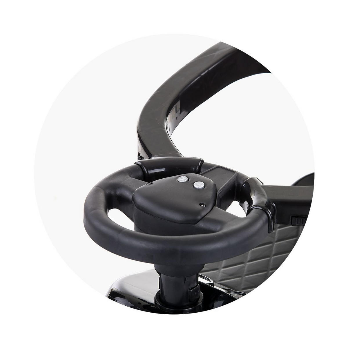 RUTSCHER 2 in 1 Turbo gelb Schubstange Musikfunktion Rückenlehne - Gelb, Kunststoff (57/28/88cm) - Chipolino