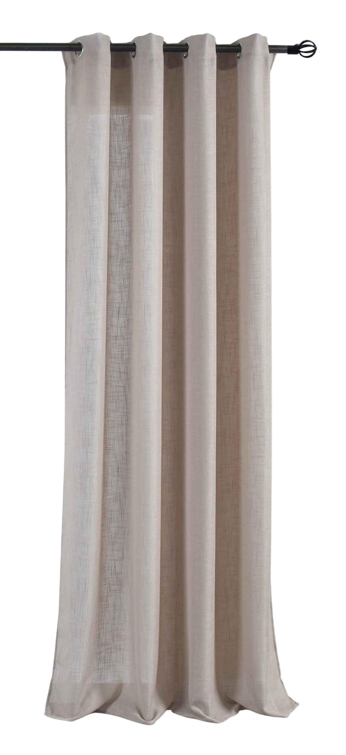 VORHANG »Essen« HxB 245x145 cm Sand - Sandfarben, Textil (145/245cm) - Gardinenbox
