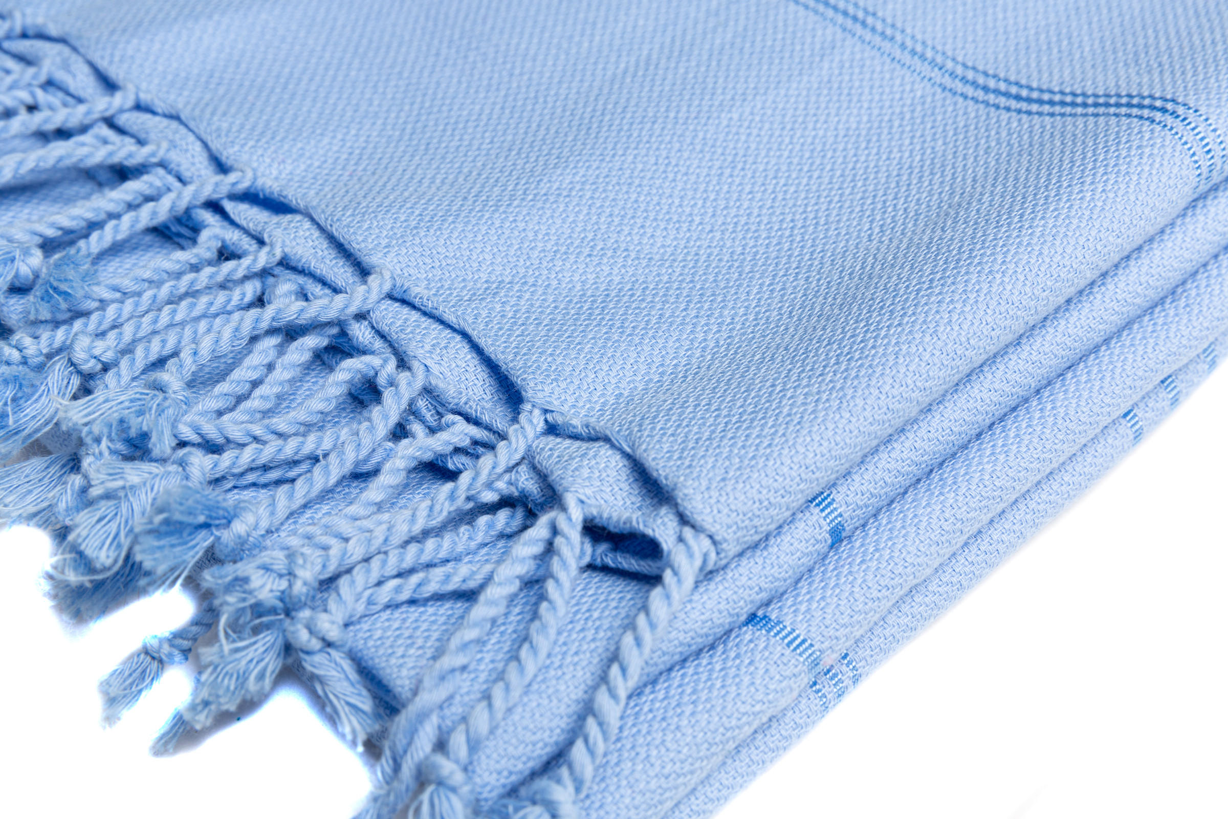 HAMAMTUCH UNI 100% Baumwolle 100x180 Blau - Blau, Textil (180/100cm) - Villa Möbel