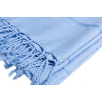 HAMAMTUCH UNI 100% Baumwolle 100x180 Blau - Blau, Textil (180/100cm) - Villa Möbel
