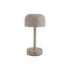TISCHLAMPE James LED Grau 12.5/12.5/24.5 cm - Grau, Metall (12.5/12.5/24.5cm) - Leitmotiv