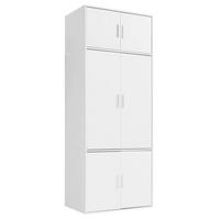 KLEIDERSCHRANK Der Grenzenlose - Weiß, Holzwerkstoff (90/234/58cm) - Mokebo