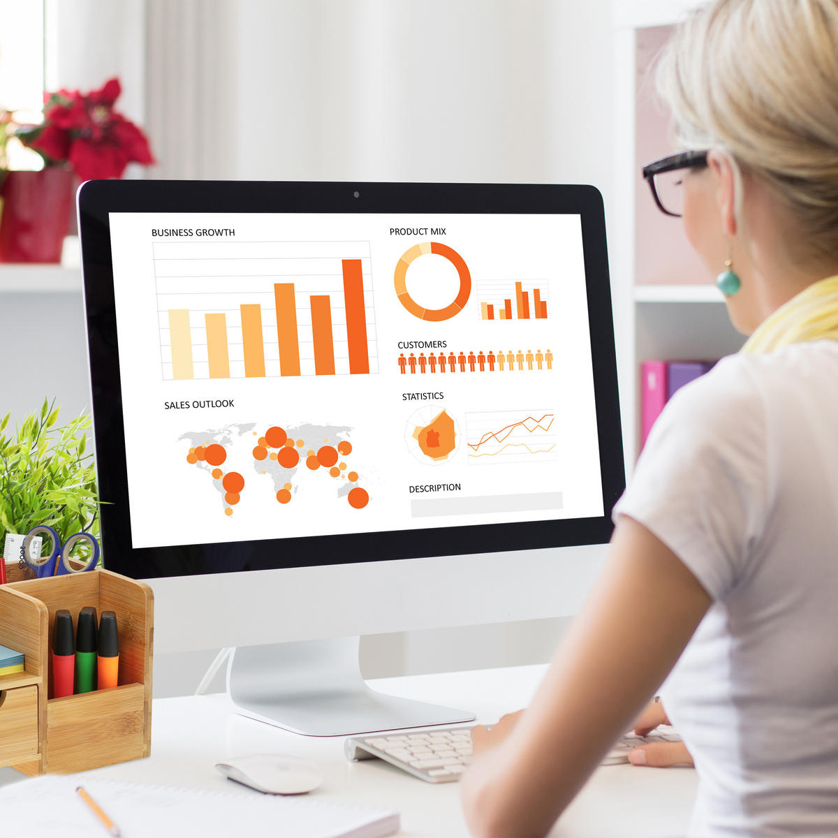 SCHREIBTISCH-ORGANIZER - Hellbraun, Holz/Holzwerkstoff (13/20.5/14cm) - Relaxdays