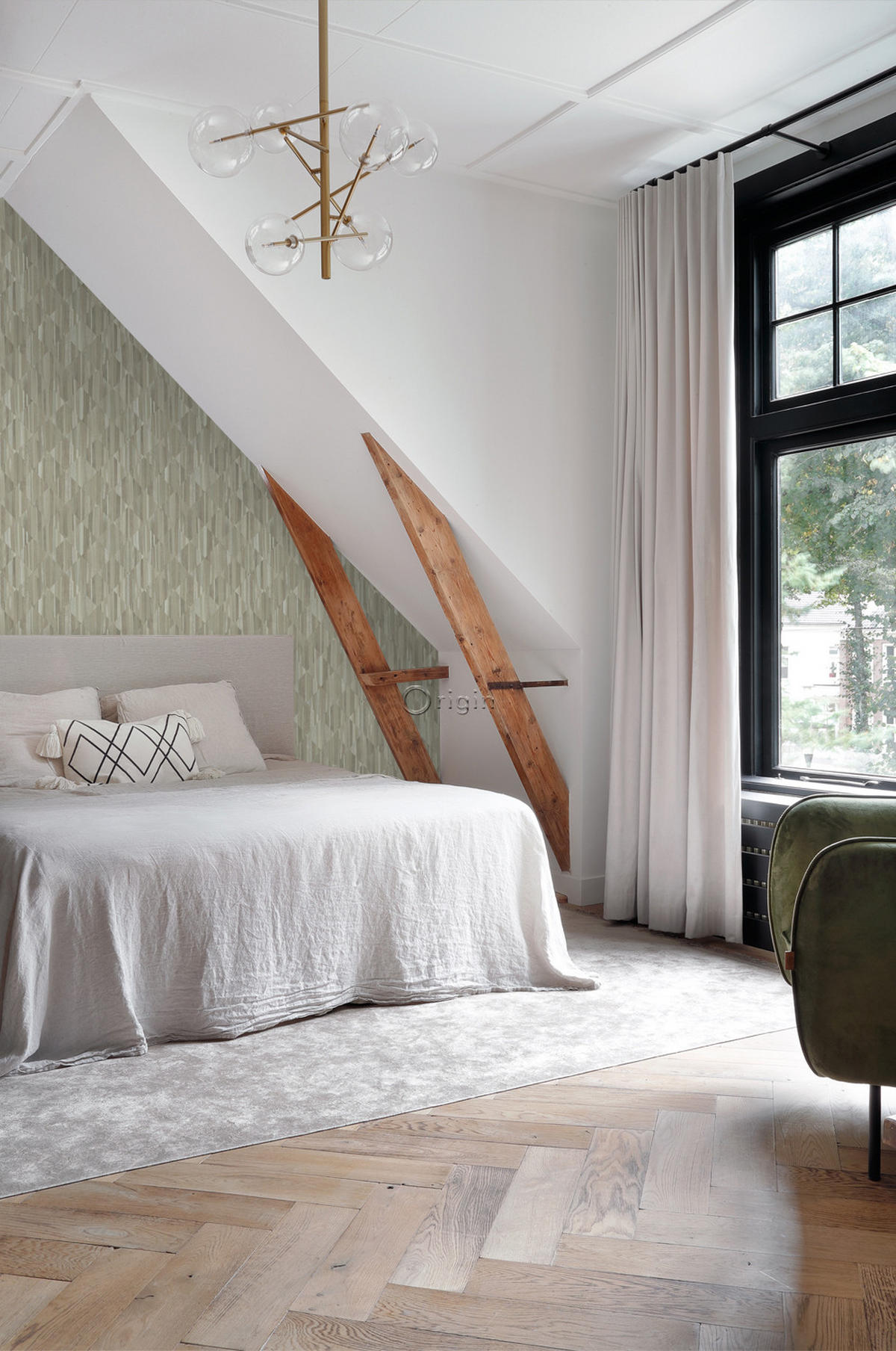TAPETE 3D Holzoptik 50 x 900 cm - Grau, Papier (50/900cm) - Origin Wallcoverings
