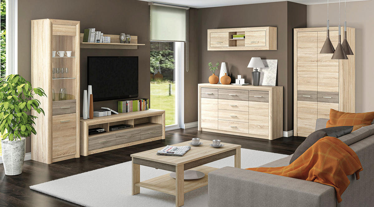 SIDEBOARD – 165 cm – Castel – Eichefarben / Sonoma Eiche – KO-020 - Eichefarben/Sonoma Eiche, Holzwerkstoff (165/94/43cm) - hi-markt