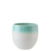 BLUMENTOPF MW Grün - Grün, Keramik (34/30cm) - J-Line