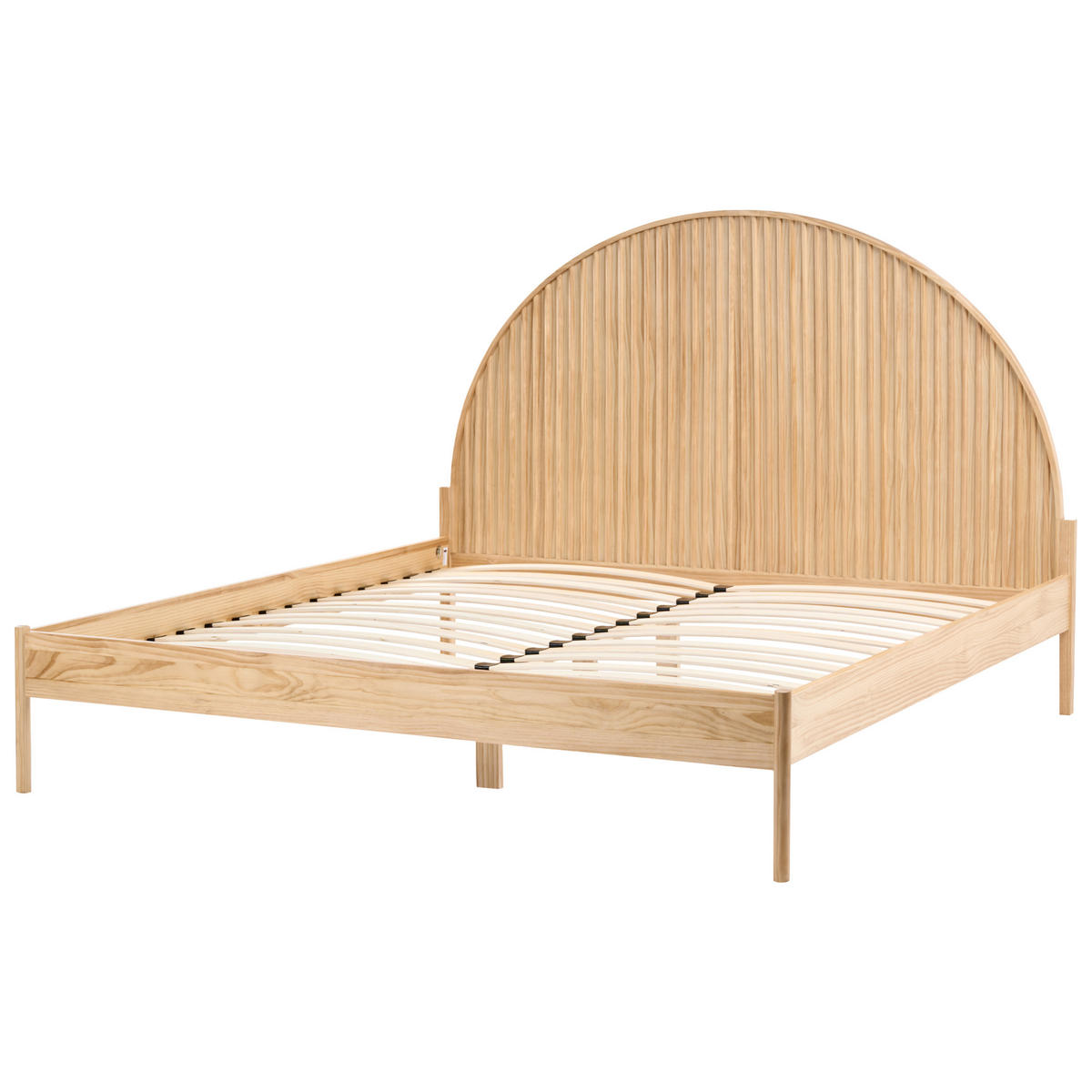 BETT mit Lattenrost 180/200 cm Kiefernholz Hellbraun Mascortel - Hellbraun, Holz (180/200cm) - Beliani