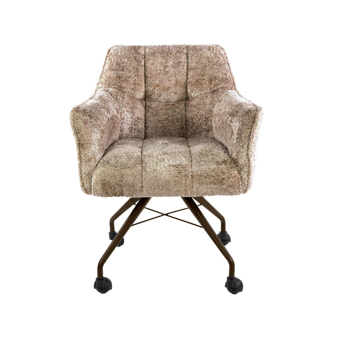 ESSZIMMERSTÜHLE Raster Beige 67/62/82 cm - 2er-Set - Beige, Textil (62/82/67cm) - Hoyz Collection