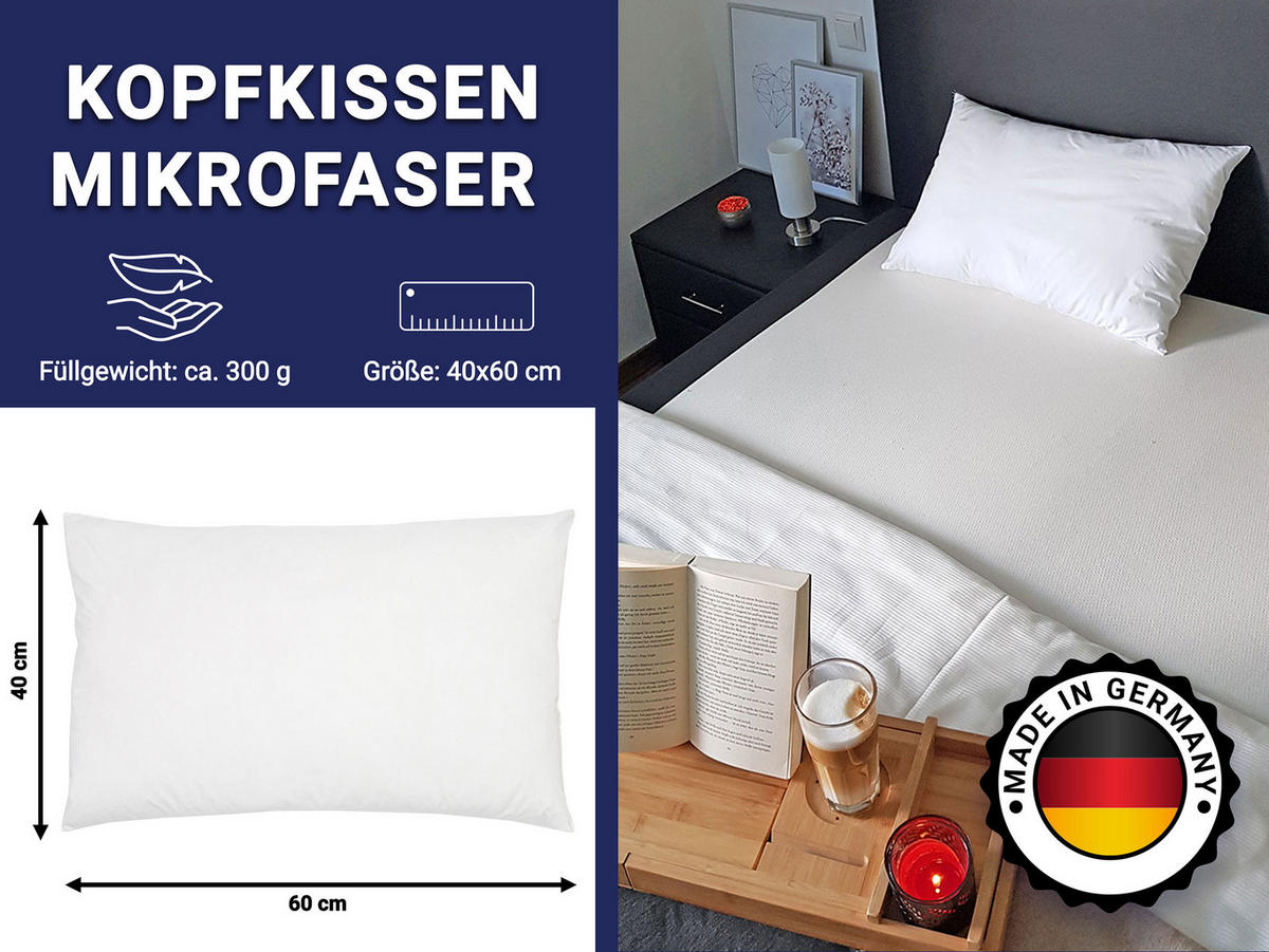 KISSEN, 40x60 cm, 65% Polyester, 35% Baumwolle, Weiß - Weiß, Textil (40/60cm) - Zollner