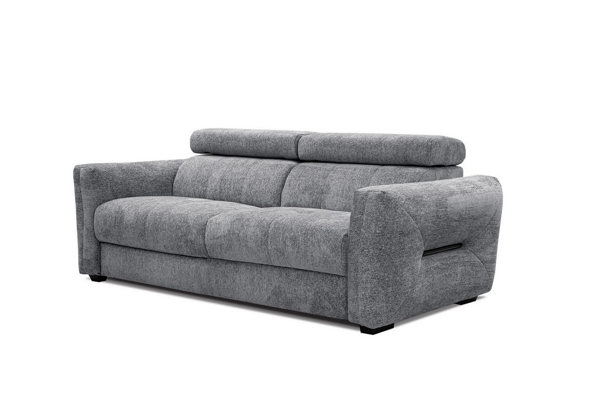 SOFA CALVERA 3-Sitzer, grau - Grau, Holzwerkstoff/Textil (204/79/106cm) - Courtois Laville