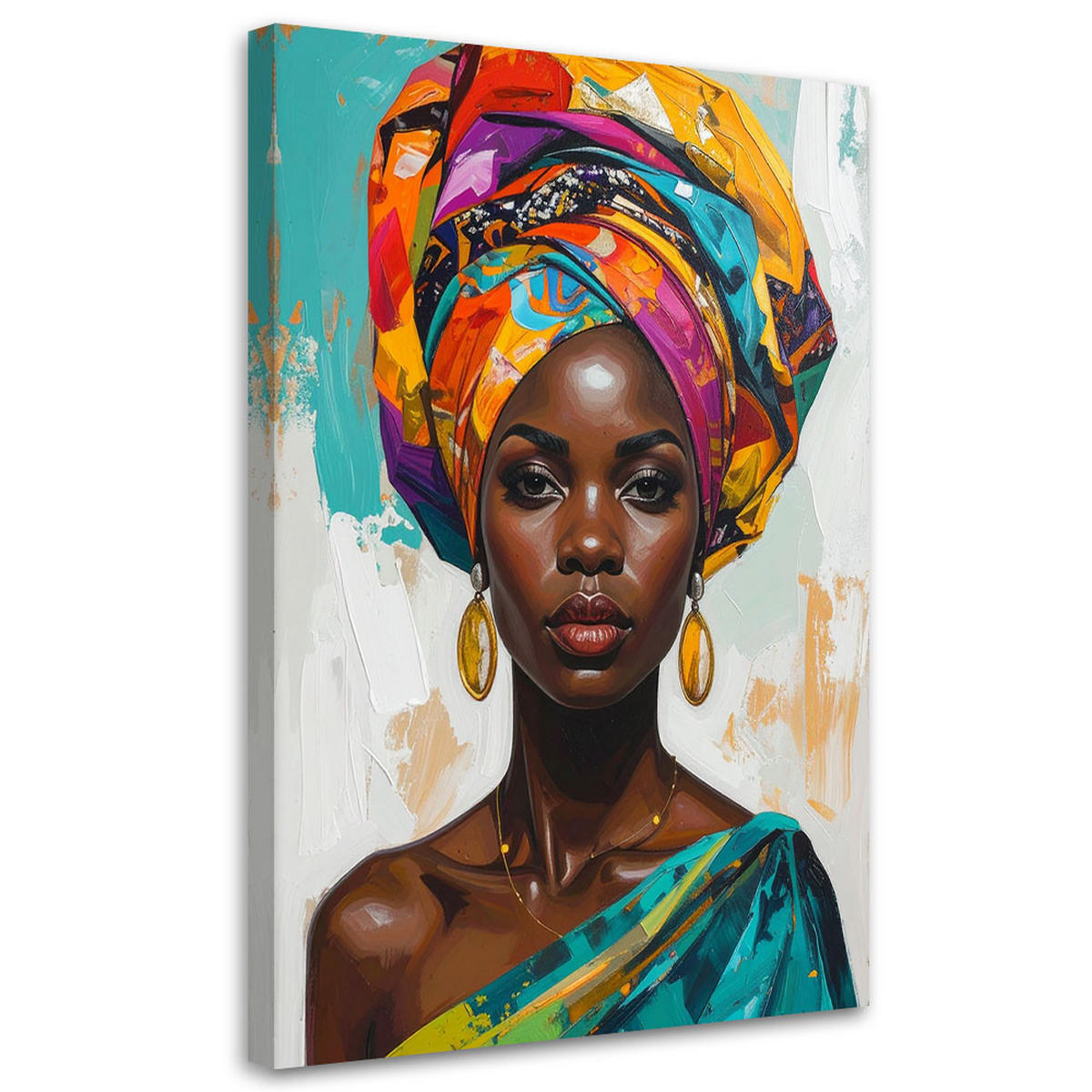 LEINWANDBILD Menschen & Charaktere 80x120cm - Multicolor, Textil (80/120cm) - Feeby