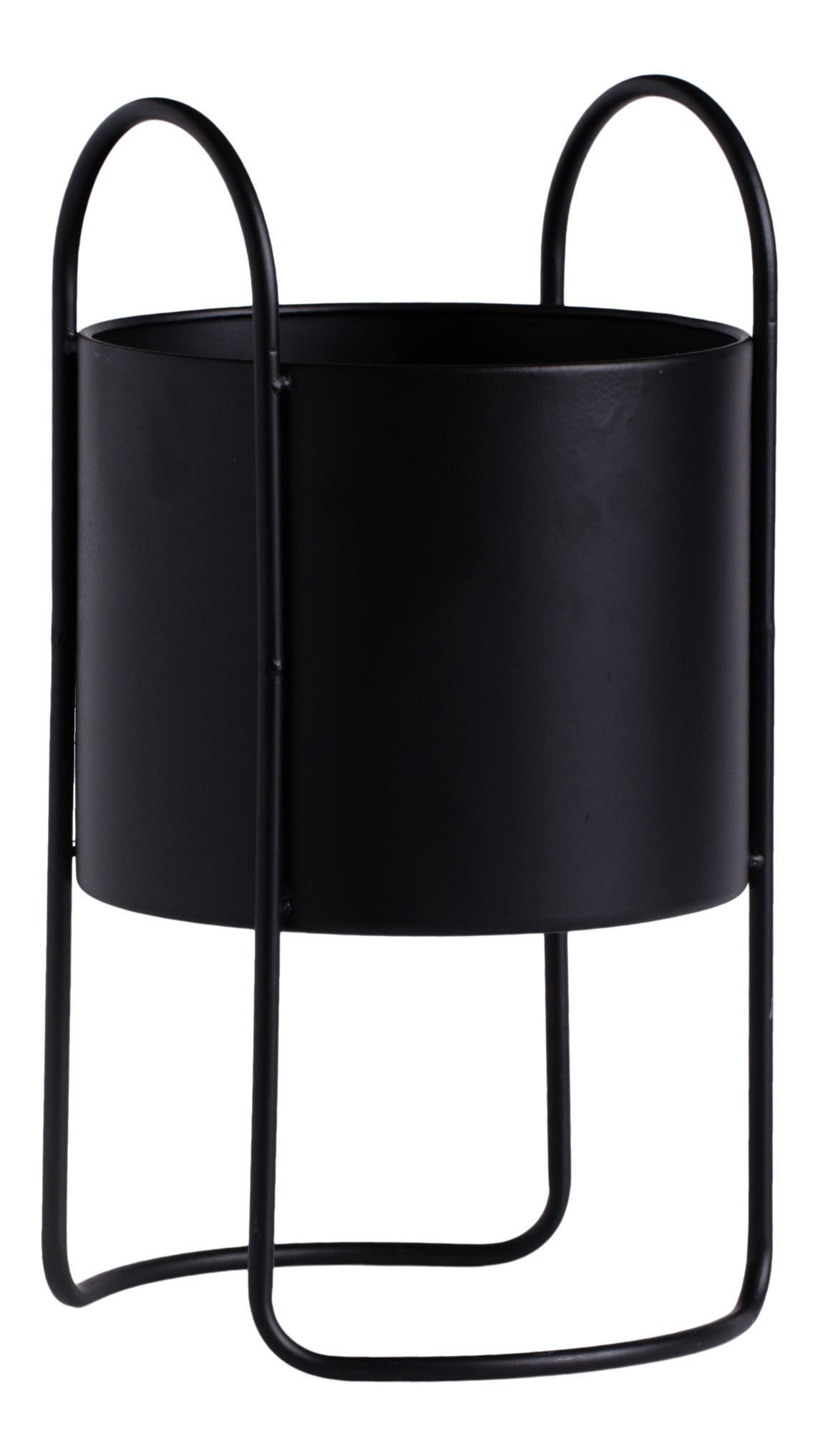 BLUMENTOPF Zenara, Schwarz, 40x22cm - Schwarz, Metall (22/40cm) - home&you