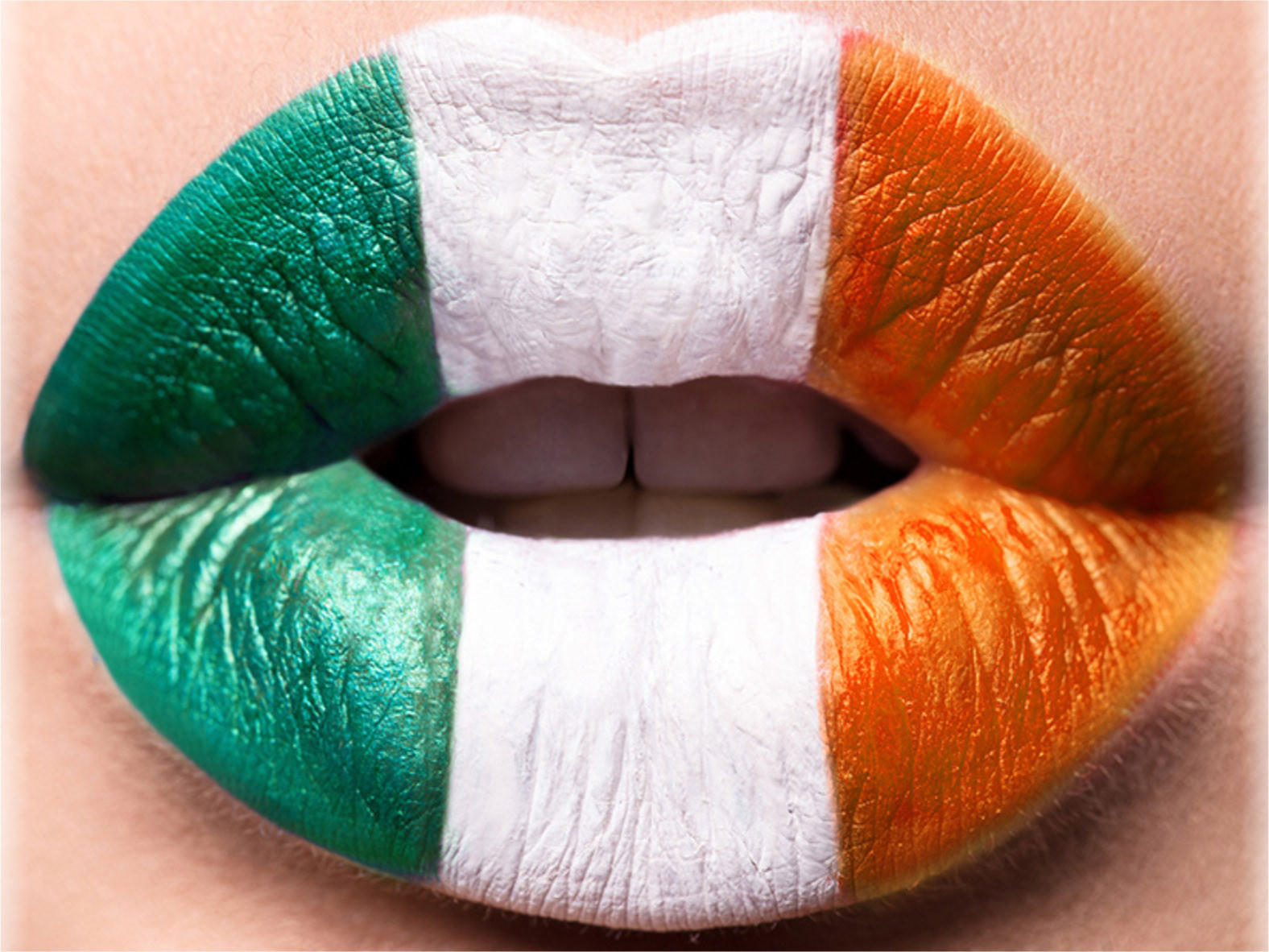 LEINWAND Bild Flaggen Irland 30/40 cm - Multicolor, Textil (40/30cm) - TiborTex