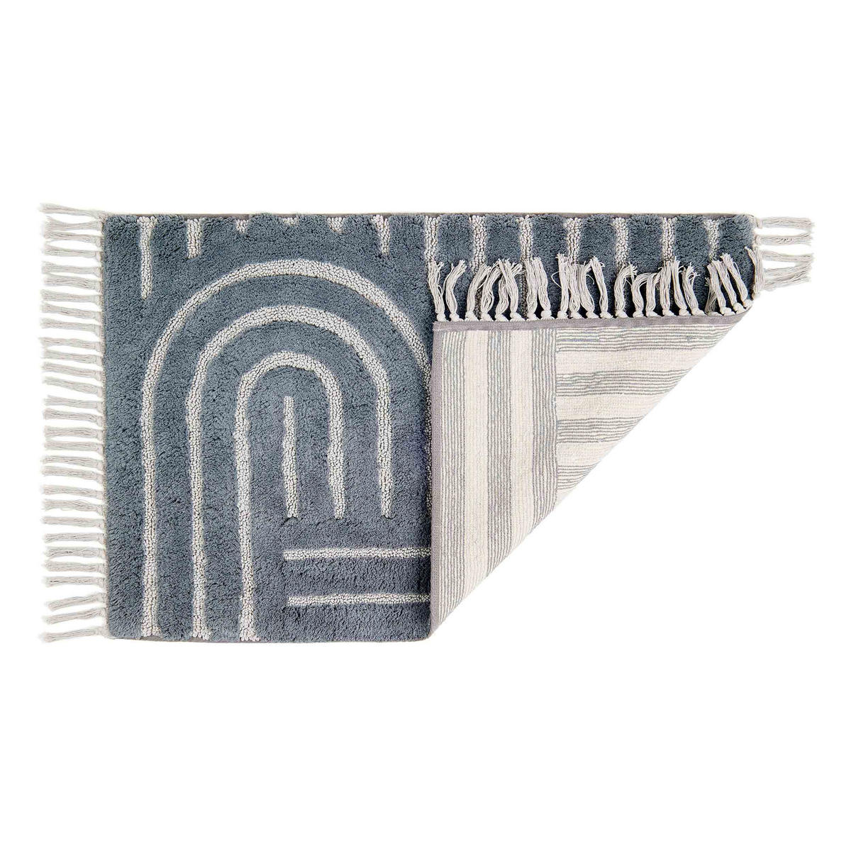 BADEMATTE BAHAMAS - Grau, Textil (60/90cm) - Schöner Wohnen